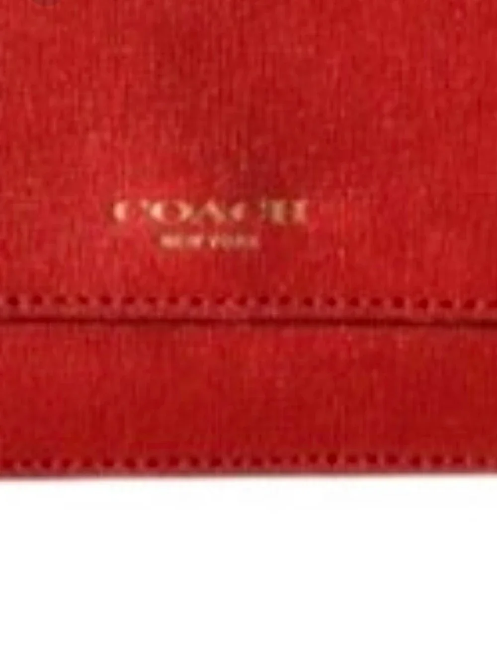 Coach Red Leather Continental Wallet - Coach